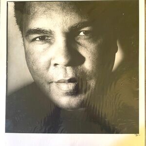Photo original print of Mohammed Ali in B/W